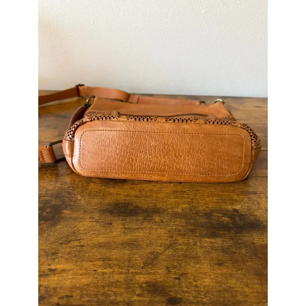 Vilenca Holland Leather Crossbody Bag Purse Boho Bohemian